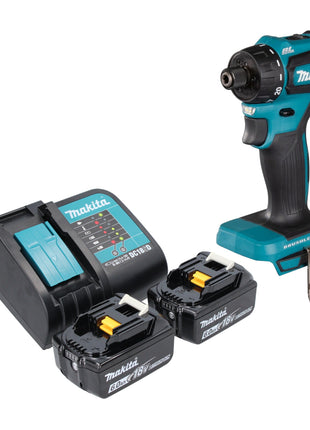 Makita DDF 083 SG akumulatorowa wiertarko-wkrętarka 18 V 40 Nm 1/4'' bezszczotkowa + 2x akumulator 6,0 Ah + ładowarka