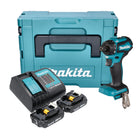 Makita DDF 083 SAJ trapano a batteria 18 V 40 Nm 1/4'' brushless + 2x batteria ricaricabile 2,0 Ah + caricabatterie + Makpac