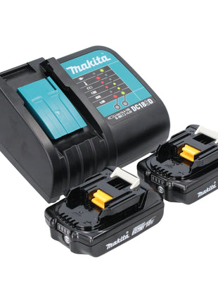 Makita DDF 083 SAJ trapano a batteria 18 V 40 Nm 1/4'' brushless + 2x batteria ricaricabile 2,0 Ah + caricabatterie + Makpac