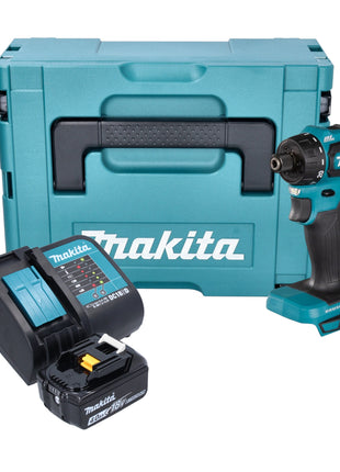 Makita DDF 083 SM1J taladro atornillador inalámbrico 18 V 40 Nm 1/4'' sin escobillas + 1x batería 4,0 Ah + cargador + Makpac