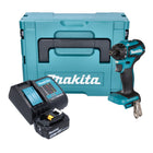 Makita DDF 083 SM1J taladro atornillador inalámbrico 18 V 40 Nm 1/4'' sin escobillas + 1x batería 4,0 Ah + cargador + Makpac