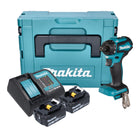 Makita DDF 083 SMJ Akku Bohrschrauber 18 V 40 Nm 1/4'' Brushless + 2x Akku 4,0 Ah + Ladegerät + Makpac