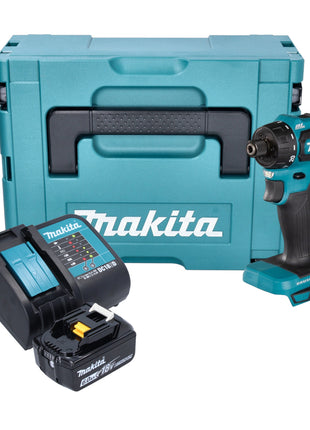 Makita DDF 083 SG1J Akumulatorowa wiertarko-wkrętarka 18 V 40 Nm 1/4'' bezszczotkowa + 1x akumulator 6,0 Ah + ładowarka + Makpac