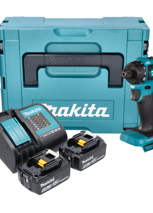 Makita DDF 083 SGJ cordless drill 18 V 40 Nm 1/4'' brushless + 2x rechargeable battery 6.0 Ah + charger + Makpac