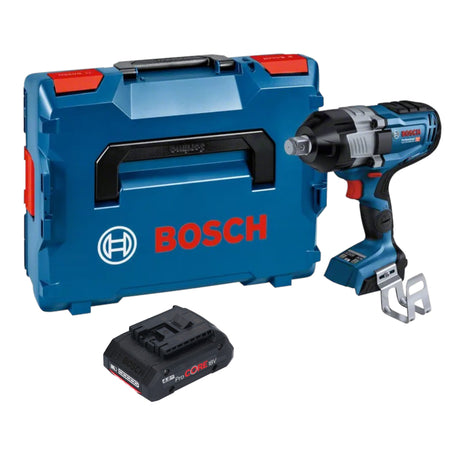 Bosch GDS 18V-1600 HC Profesjonalny akumulatorowy klucz udarowy 18 V 1600 Nm 3/4'' BITURBO Brushless + 1x akumulator ProCORE 4,0 Ah + L-Boxx - bez ładowarki