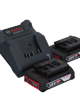 Bosch GST 18V-Li B Sierra de calar profesional a batería 18 V + 2x baterías 2,0 Ah + cargador