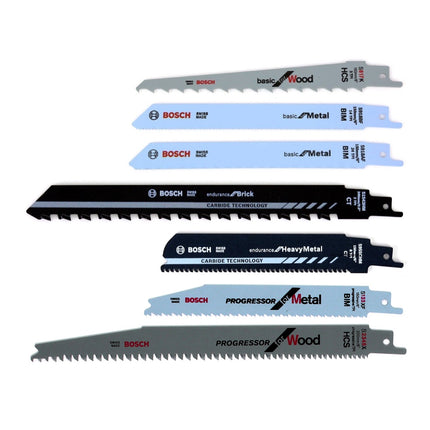 Bosch GSA 18V-Li N Akku Reciprosäge 18V Säbelsäge + 20x Sägeblatt + 2x 6,0 Ah Akku + Ladegerät - Toolbrothers