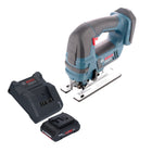 Bosch GST 18V-Li B Professional Scie sauteuse sans fil 18 V + 1x batterie ProCORE 4,0 Ah + chargeur