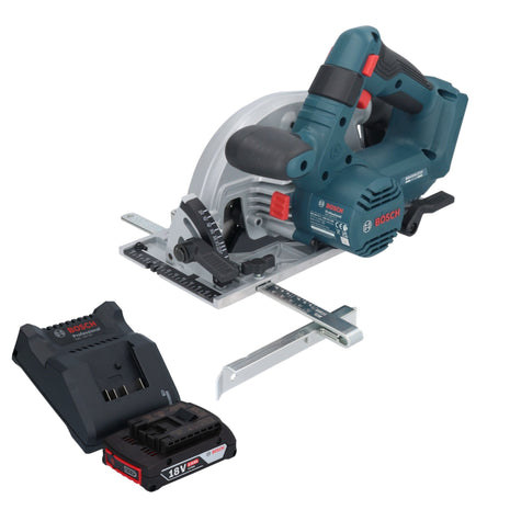 Bosch GKS 18V-57-2 Sierra circular inalámbrica profesional 18 V 165 mm sin escobillas + 1x batería 2,0 Ah + cargador