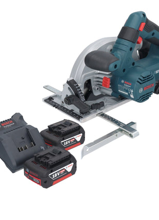 Bosch GKS 18V-57-2 Sega circolare professionale a batteria 18 V 165 mm brushless + 2x batteria ricaricabile 5,0 Ah + caricabatterie