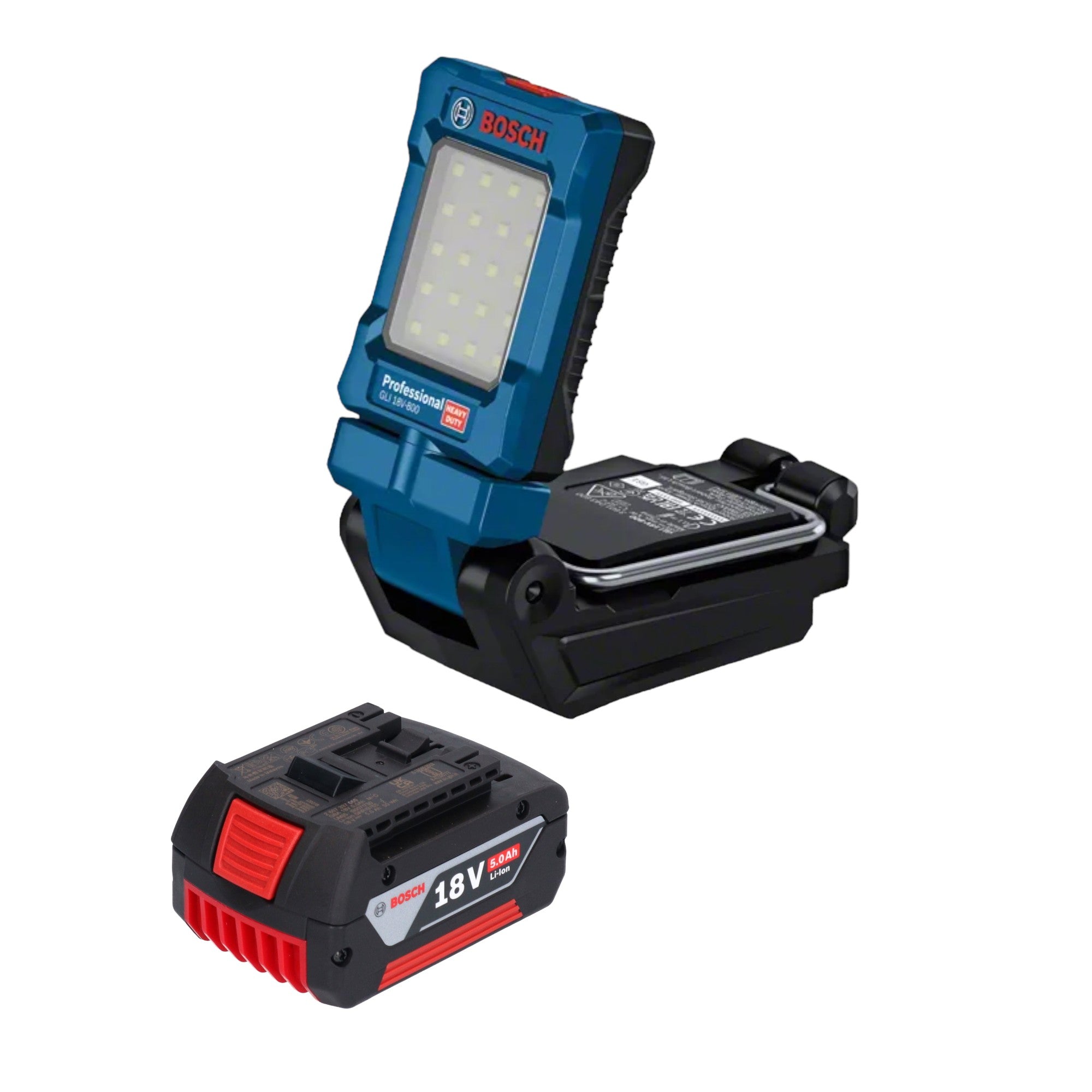 Bosch GLI 18V 800 Professional Akku Leuchte 18 V 800 lm 1x Akku 5 0 Ah ohne Ladegeraet 0 - toolbrothers