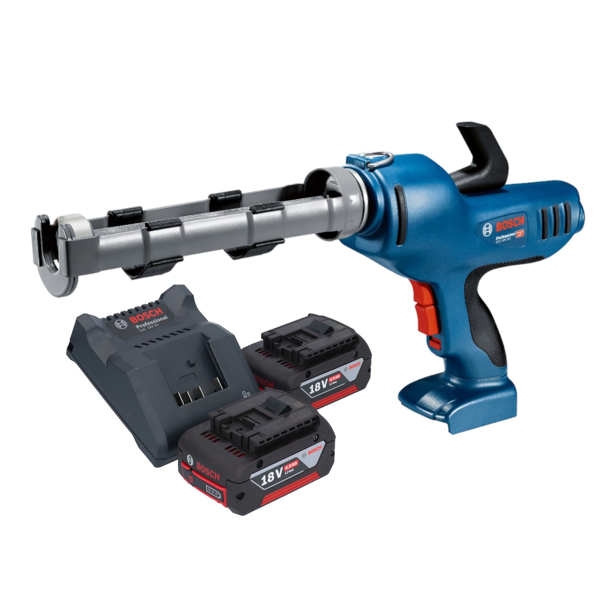 Bosch GCG 18V 310 Professional Akku Kartuschenpresse 18 V 310 ml 3 5 kN 2x Akku 4 0 Ah Ladegeraet 0 - toolbrothers