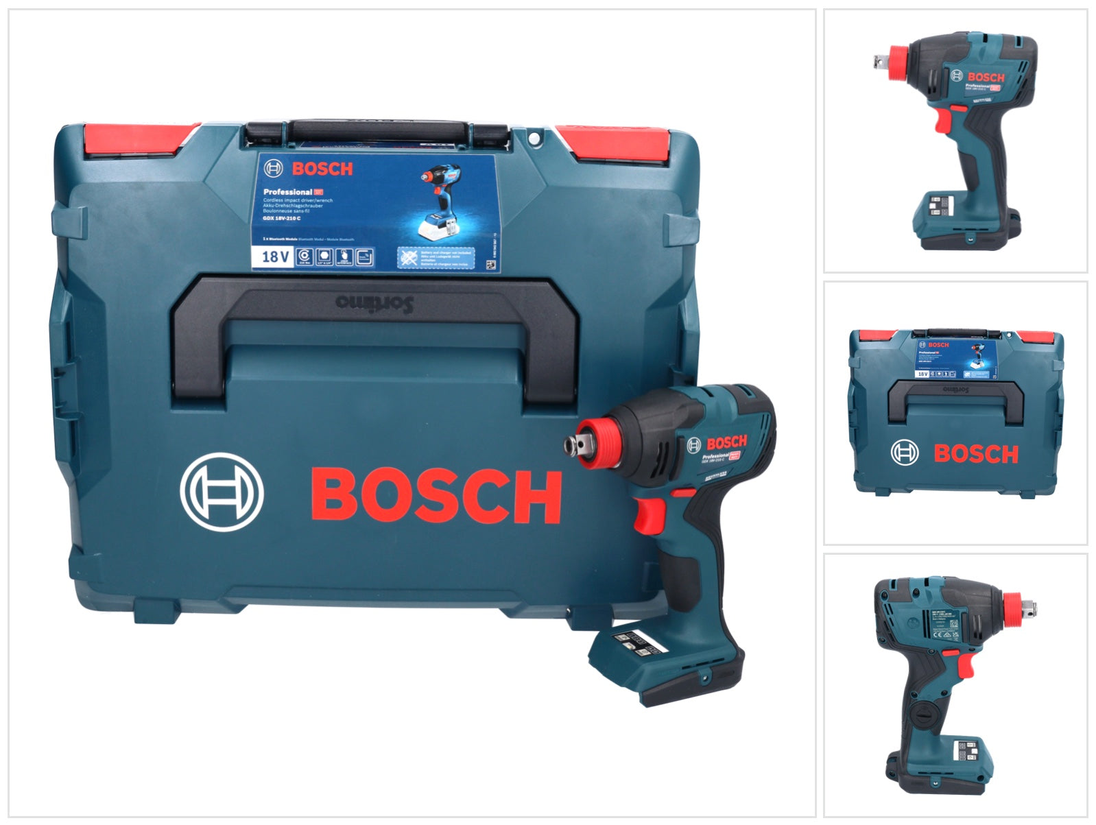 Bosch GDX 18V 210 C Professional Akku Drehschlagschrauber 18 V 210 Nm Brushless L Boxx ohne Akku ohne Ladegeraet 0 - toolbrothers