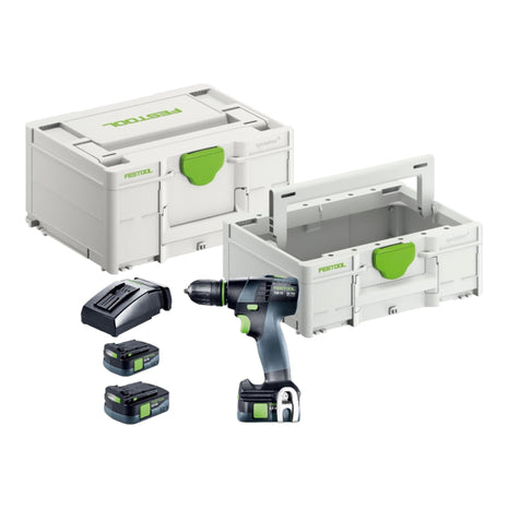 Festool TXS 12 2,5-Plus Perceuse-visseuse sans fil 12 V 30 Nm Brushless ( 576873 ) + 2x batterie 2,5 Ah + chargeur + Systainer