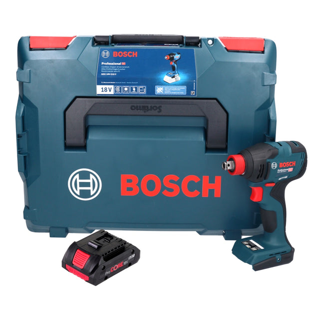 Bosch GDX 18V-210 C Avvitatore a impulsi professionale a batteria 18 V 210 Nm senza spazzole + 1x batteria ricaricabile ProCORE 4,0 Ah + L-Boxx - senza caricabatterie