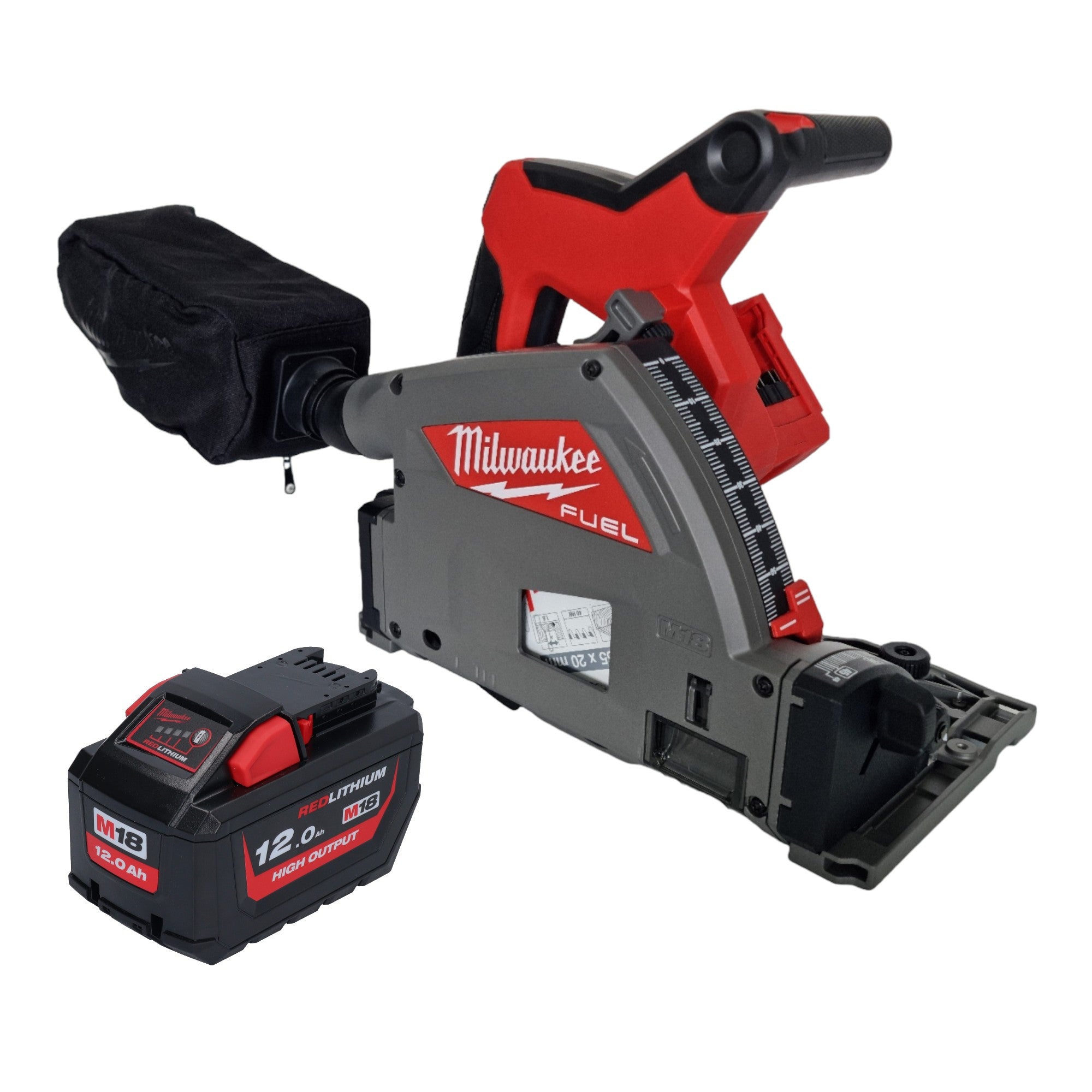 Milwaukee M18 FPS55 121 Akku Tauchsaege 18 V 165 mm Brushless 1x Akku 12 0 Ah ohne Ladegeraet 0 - toolbrothers