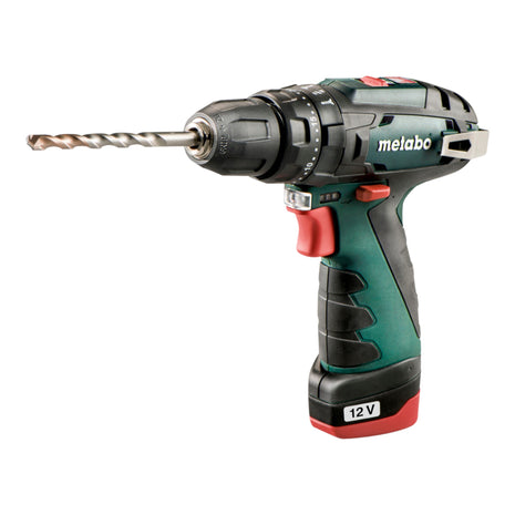 Metabo PowerMaxx SB Basic trapano a percussione a batteria 12 V 34 Nm ( 600385500 ) + 2x batteria ricaricabile 2,0 Ah + caricabatterie + custodia