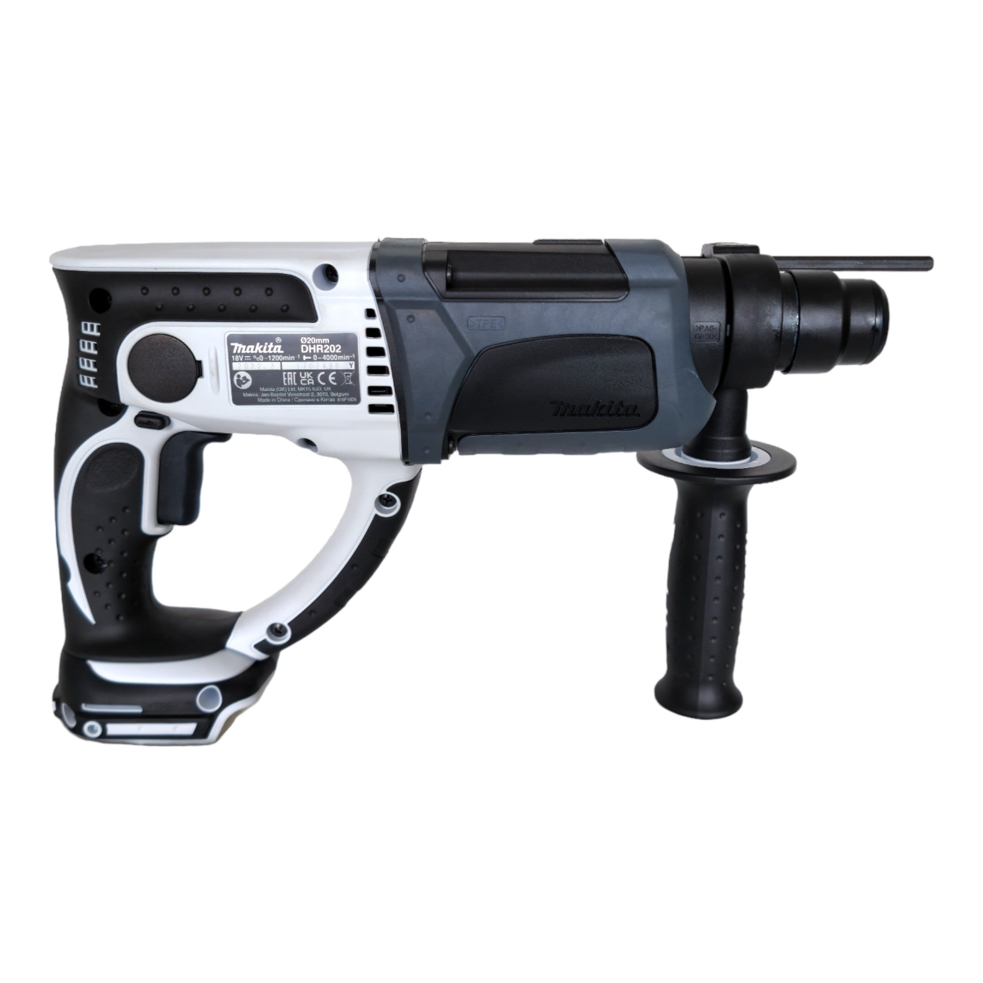 Makita DHR 202 RM1W Akku Bohrhammer 18 V 20 mm 2 0 J weiss 1x Akku 4 0 Ah Ladegeraet Koffer 4 - toolbrothers