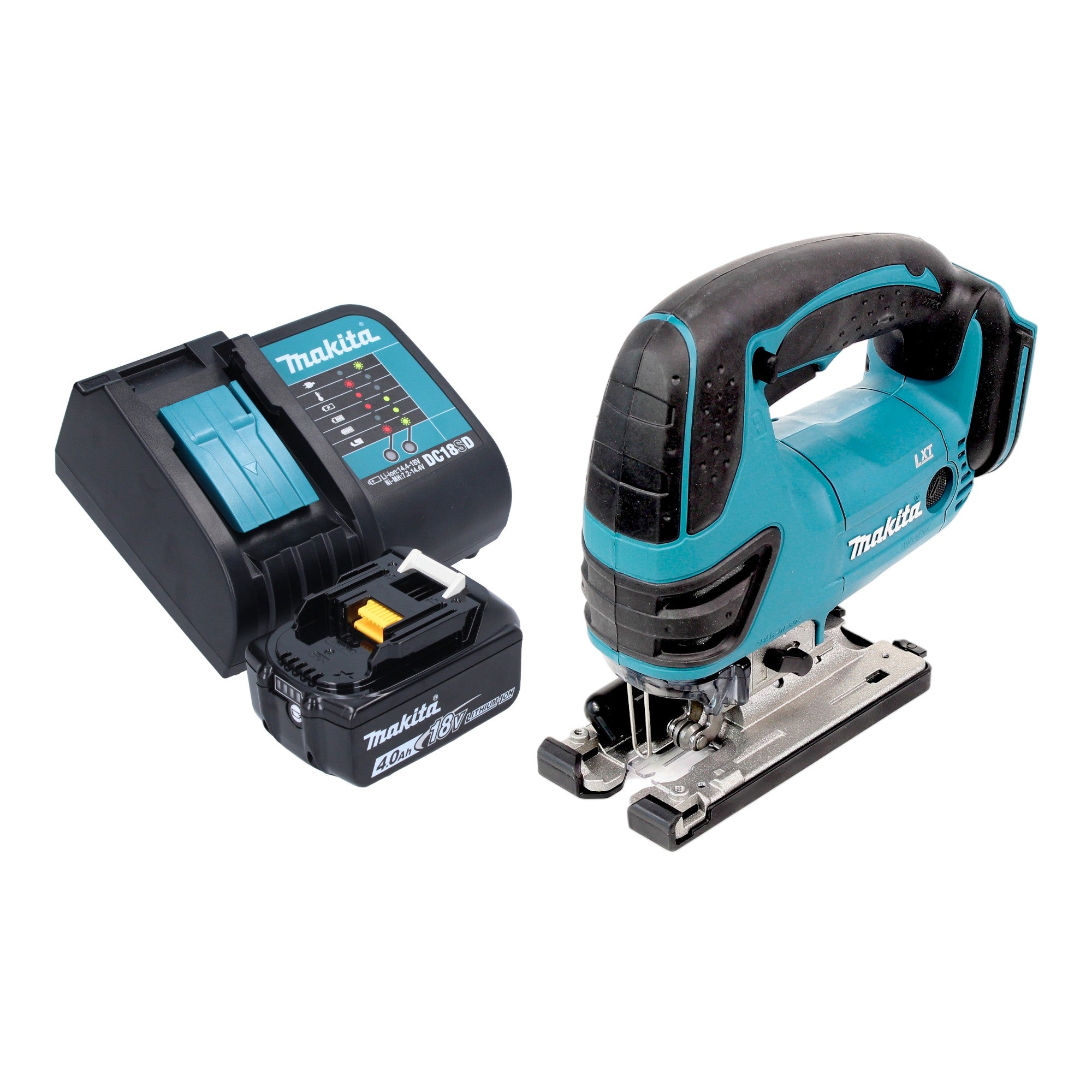 Makita DJV 180 SM1X Akku Stichsaege 18 V 135 mm 1x Akku 4 0 Ah Ladegeraet 0 - toolbrothers