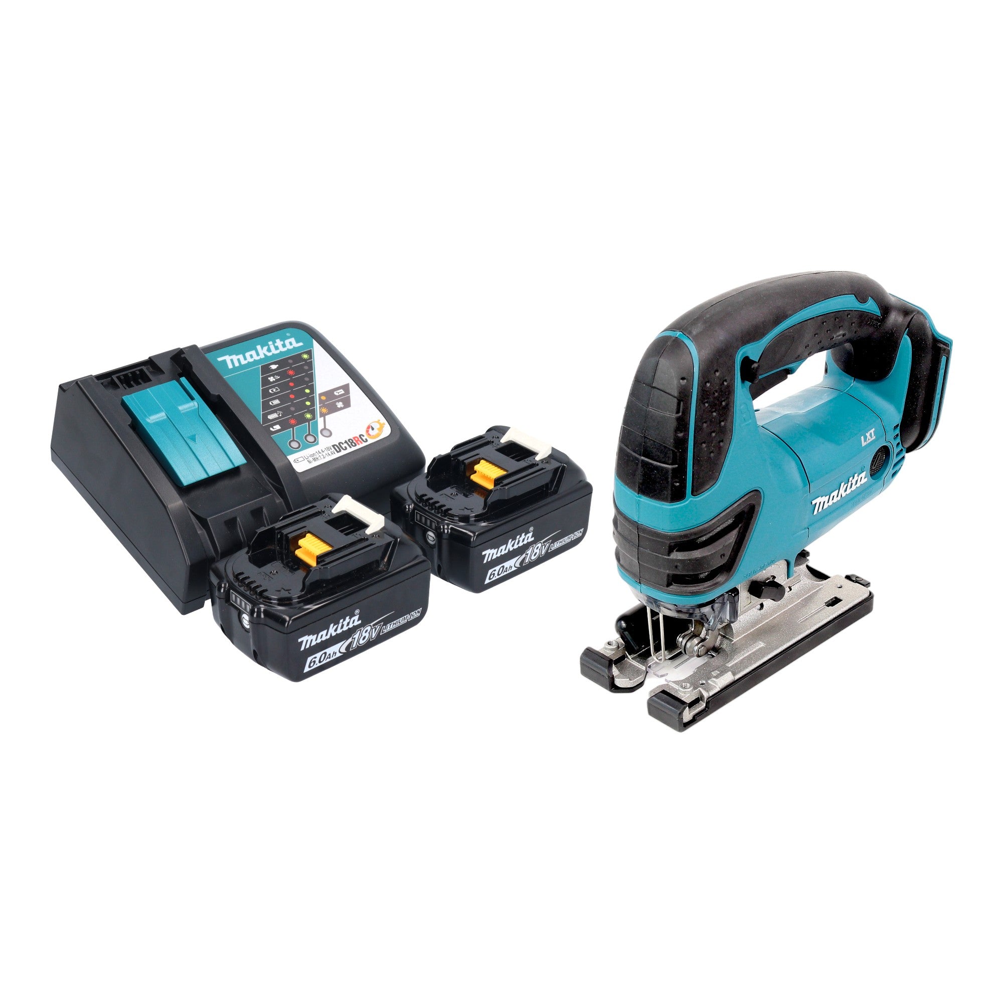 Makita DJV 180 RGX Akku Stichsaege 18 V 135 mm 2x Akku 6 0 Ah Ladegeraet 0 - toolbrothers