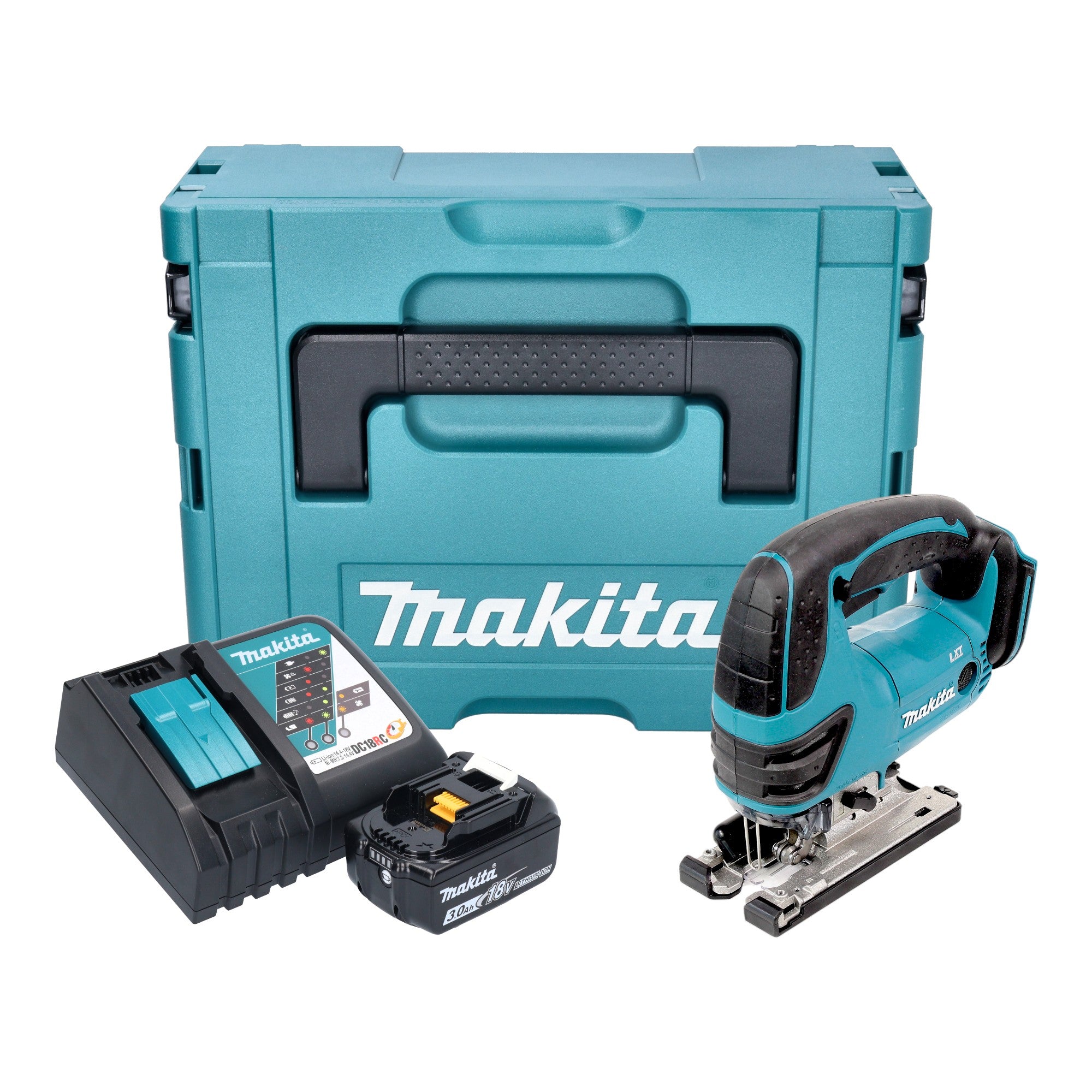 Makita DJV 180 RF1XJ Akku Stichsaege 18 V 135 mm 1x Akku 3 0 Ah Ladegeraet Makpac 0 - toolbrothers