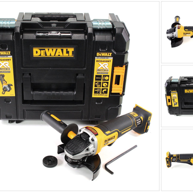 DeWalt DCG 406 NT Akku Winkelschleifer 18V 125mm Brushless Solo TSTAK DeWalt DCL 040 18V XR Li Ion Akku Lampe 0 - toolbrothers