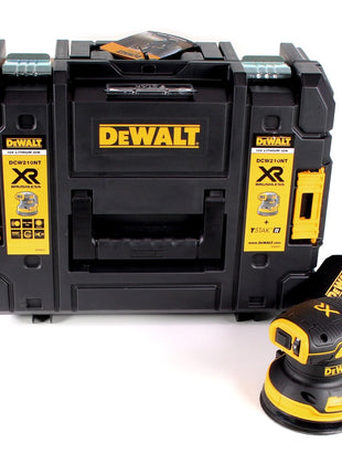 DeWalt DCW 210 NT Ponceuse excentrique sans fil 18V 125mm Brushless Solo + TSTAK + DeWalt DCL 040 18V XR Lampe sans fil Li-Ion