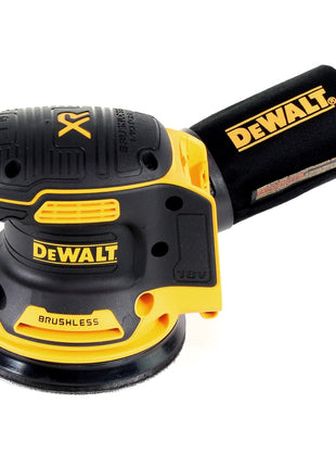 DeWalt DCW 210 NT cordless random orbital sander 18V 125mm Brushless Solo + TSTAK + DeWalt DCL 040 18V XR Li-Ion battery lamp