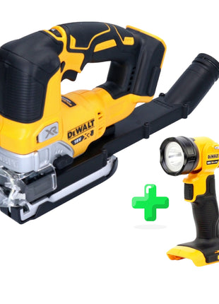 DeWalt DCS 334 N Akku Pendelhub Stichsäge 18 V Brushless Solo + DeWalt DCL 040 18V XR Li-Ion Akku Lampe