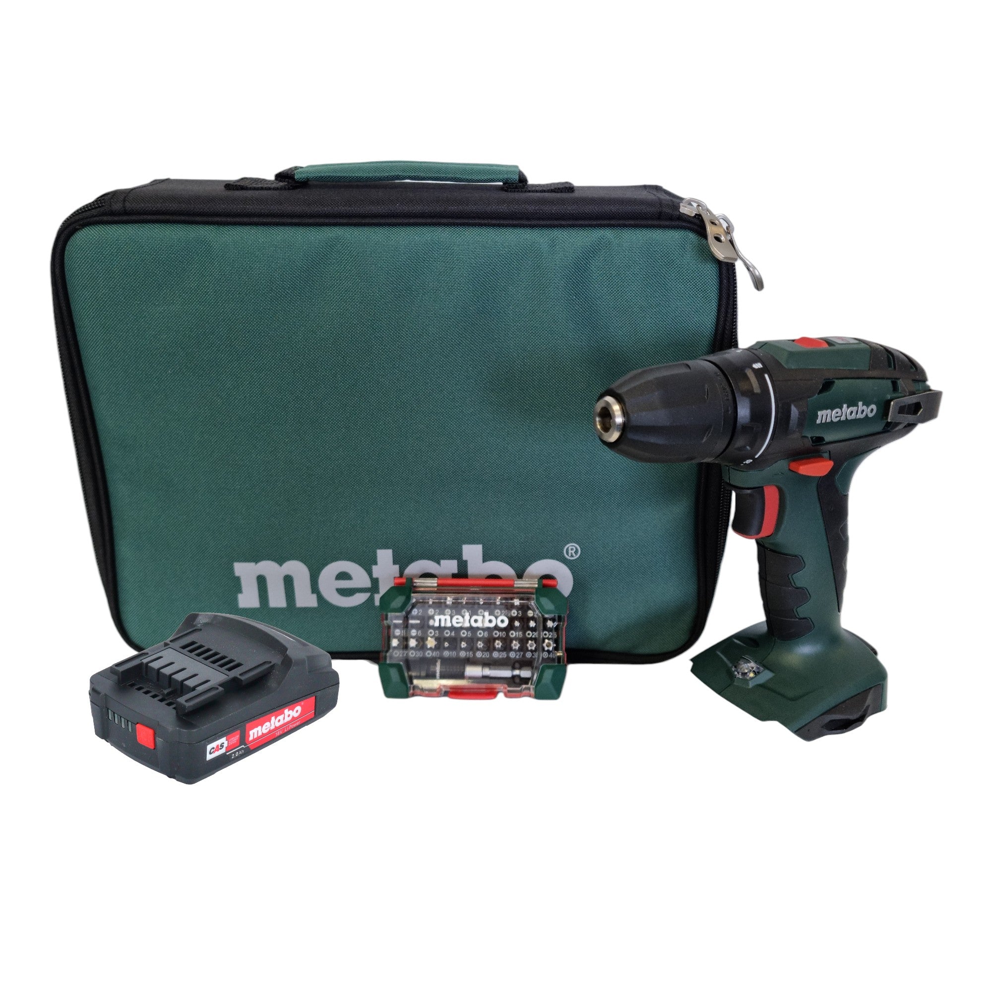 Metabo BS 18 Akku Bohrschrauber 18 V 48 Nm 1x Akku 2 0 Ah Bitbox Tasche ohne Ladegeraet 0 - toolbrothers