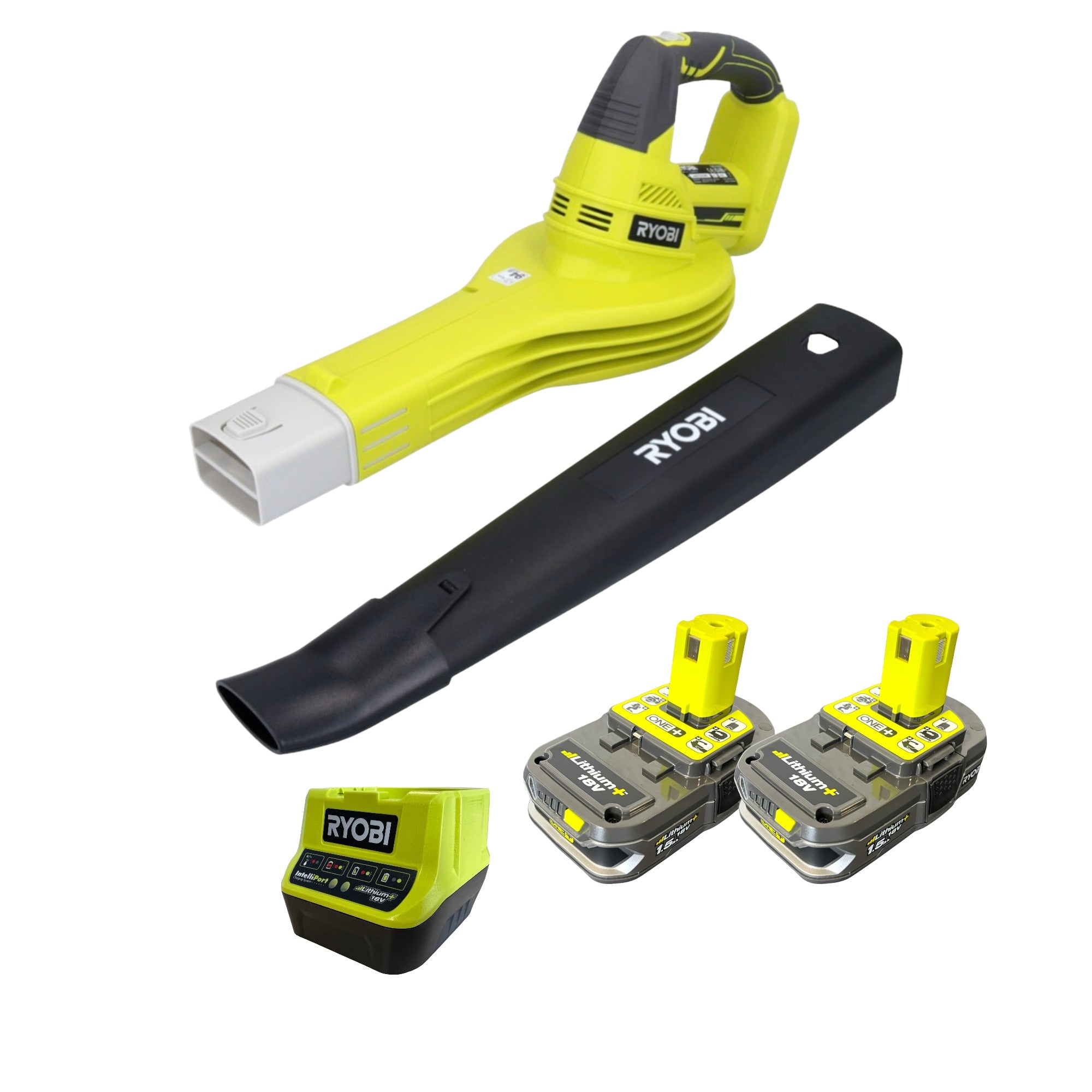 RYOBI OBL1820S 215 Akku Laubblaeser 18 V 245 km h 2x Akku 1 5 Ah Ladegeraet 0 - toolbrothers