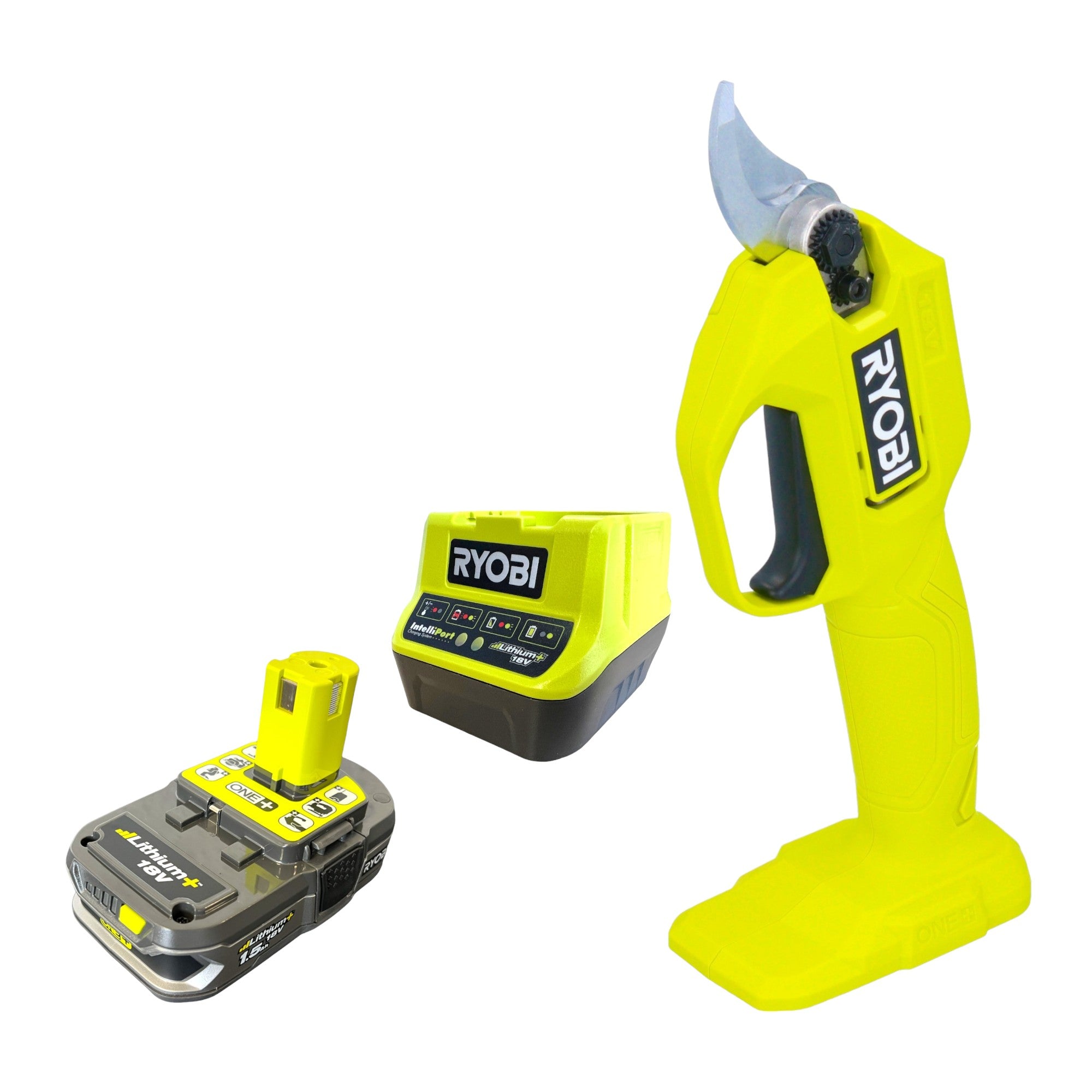 RYOBI RY18SCA 115 Akku Gartenschere 18 V 25 mm 1x Akku 1 5 Ah Ladegeraet 0 - toolbrothers