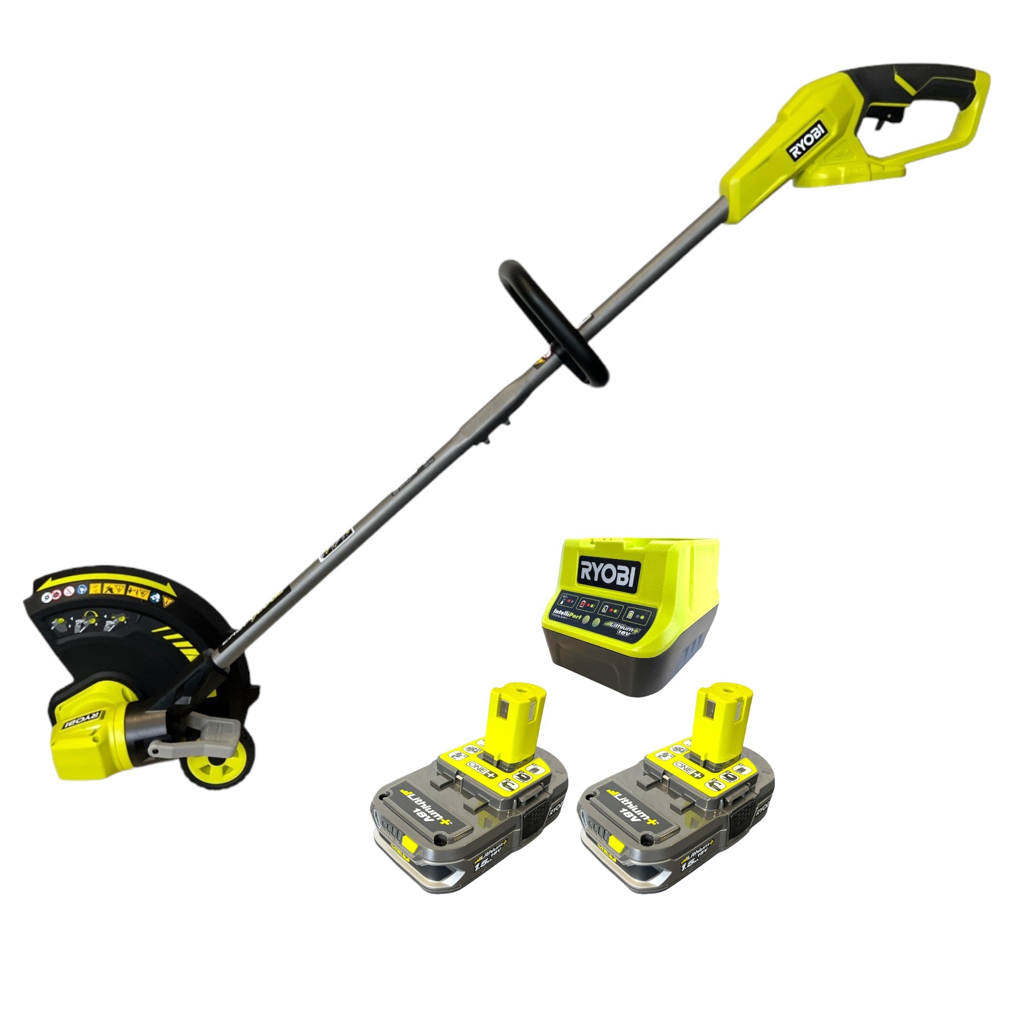 RYOBI RY18LT33A 215 Akku Rasentrimmer 18 V 33 cm 2x Akku 1 5 Ah Ladegeraet 0 - toolbrothers