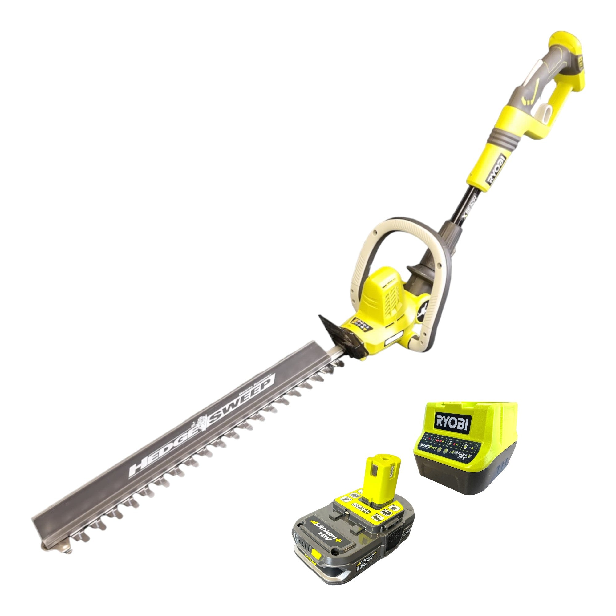 RYOBI OHT1850X 115 18 V ONE Akku Heckenschere Long Reach 50 cm 1x Akku 1 5 Ah Ladegeraet 0 - toolbrothers
