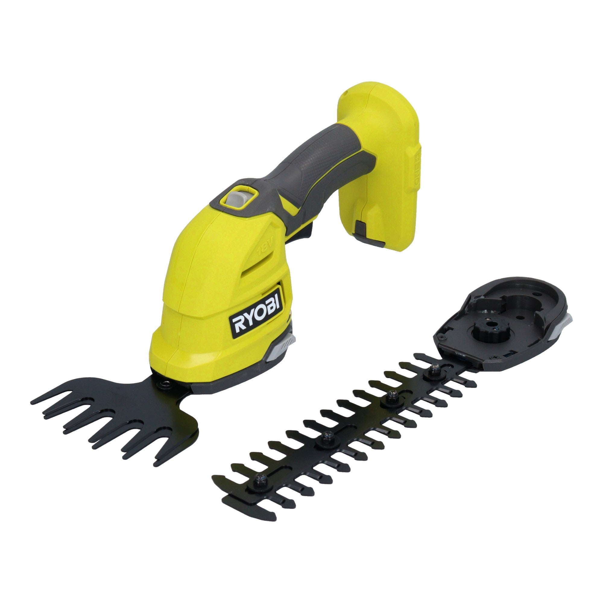 RYOBI RY18GSA 215 18 V ONE Akku Gras u Strauchschere Schnittstaerke 8 mm 2x Akku 1 5 Ah Ladegeraet 1 - toolbrothers
