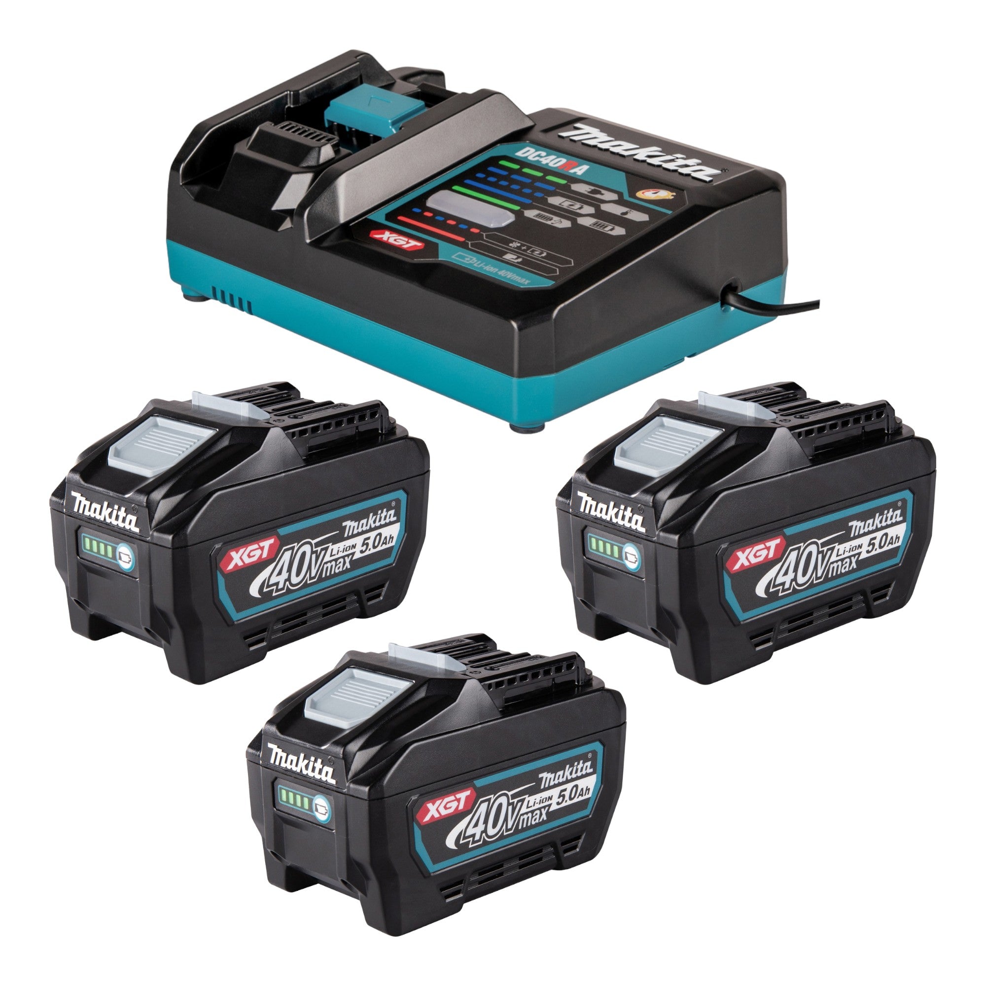 Makita Power Source Kit 3x BL 4050 F Akku 40 V max 5 0 Ah XGT DC 40 RA Ladegeraet 0 - toolbrothers