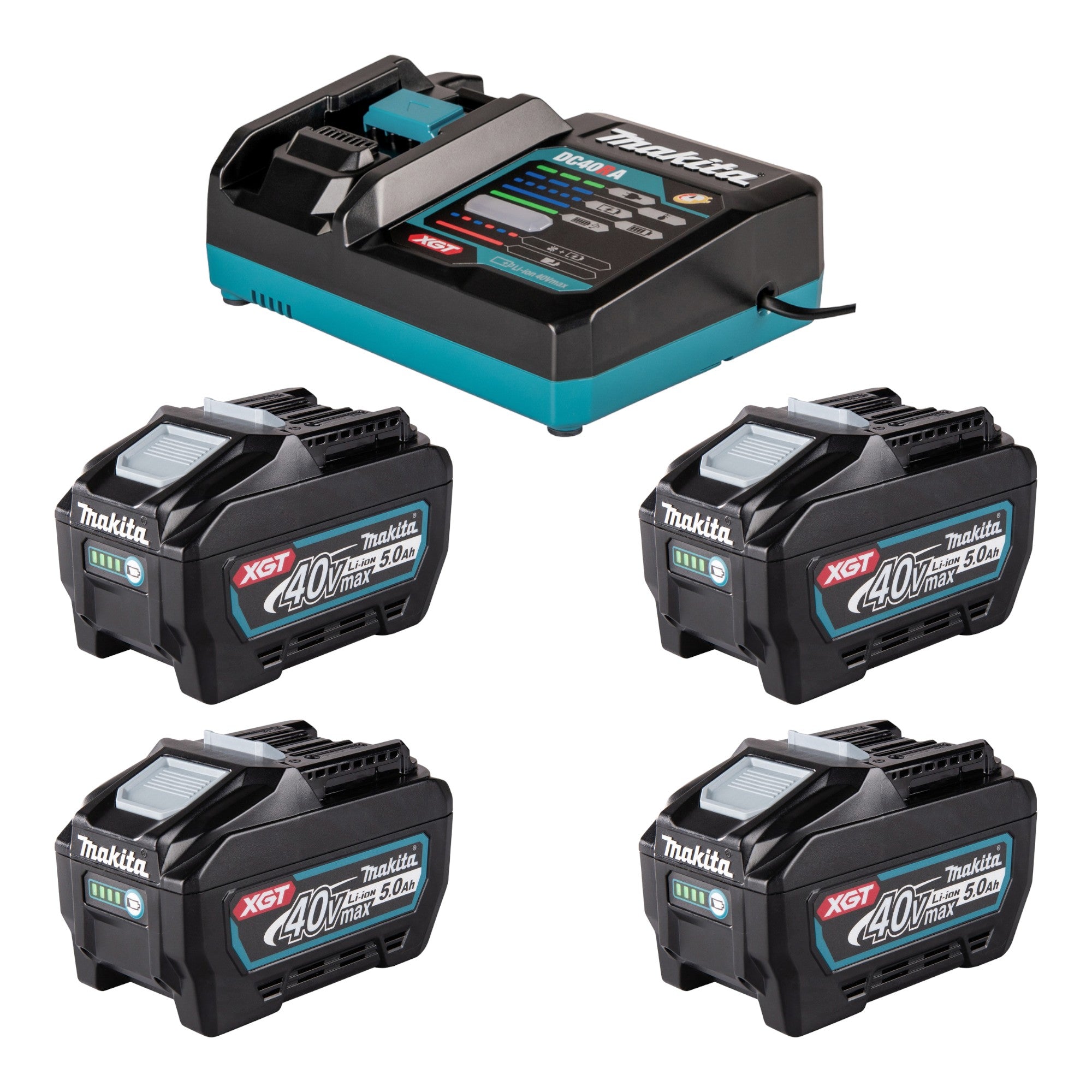 Makita Power Source Kit 4x BL 4050 F Akku 40 V max 5 0 Ah XGT DC 40 RA Ladegeraet 0 - toolbrothers