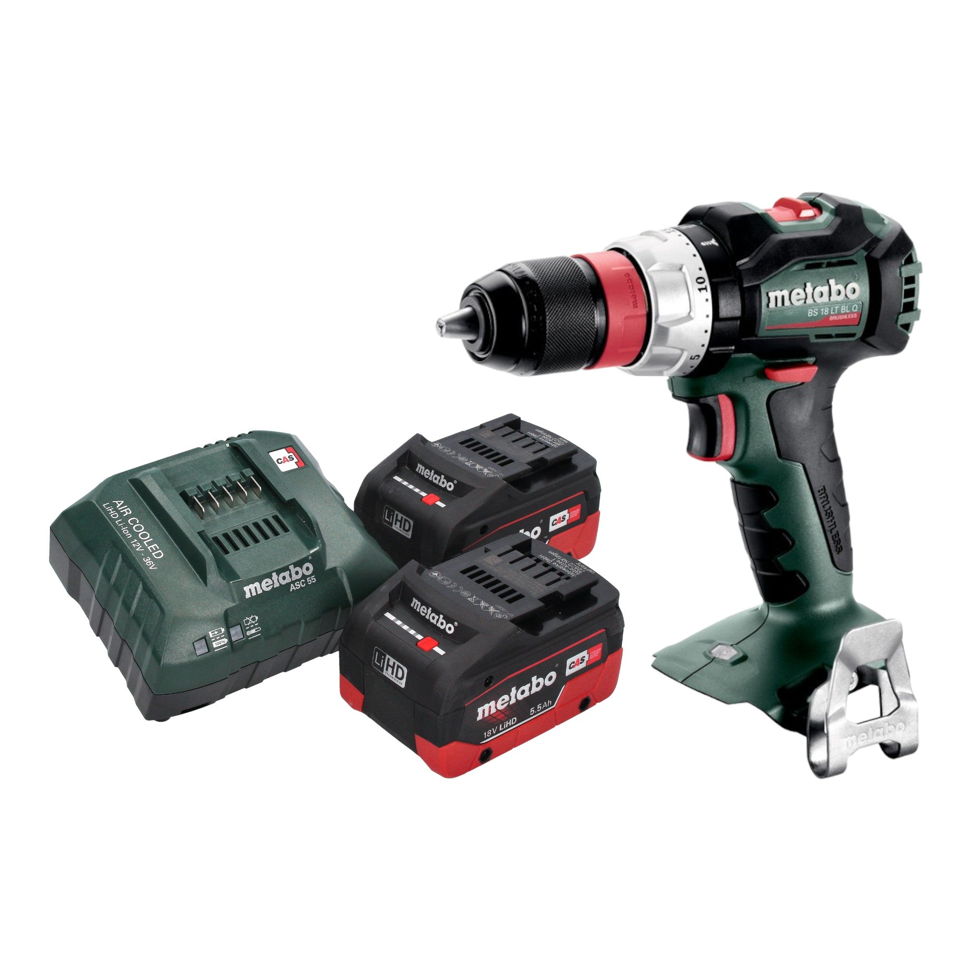 Metabo BS 18 LT BL Q Akku Bohrschrauber 18 V 75 Nm Brushless 2x LiHD Akku 5 5 Ah Ladegeraet 0 - toolbrothers