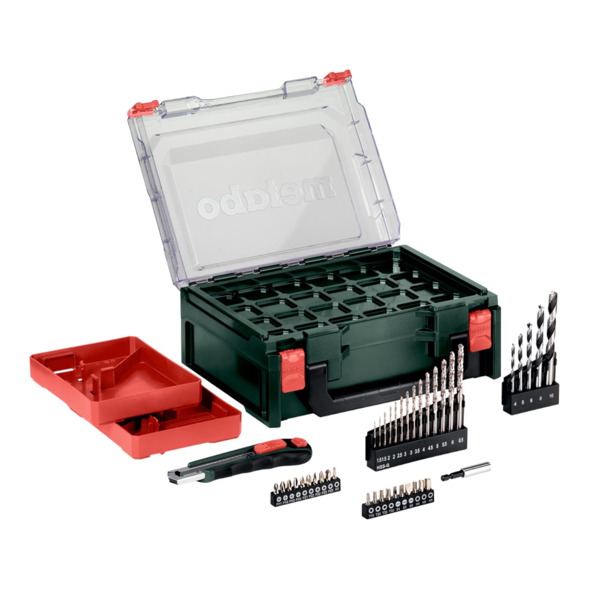 Metabo PowerMaxx SB Basic Set Akku Schlagbohrschrauber 12 V 34 Nm 600385710 2x Akku 2 0 Ah Ladegeraet 41 tlg Zubehoer Set Koffer 1 - toolbrothers