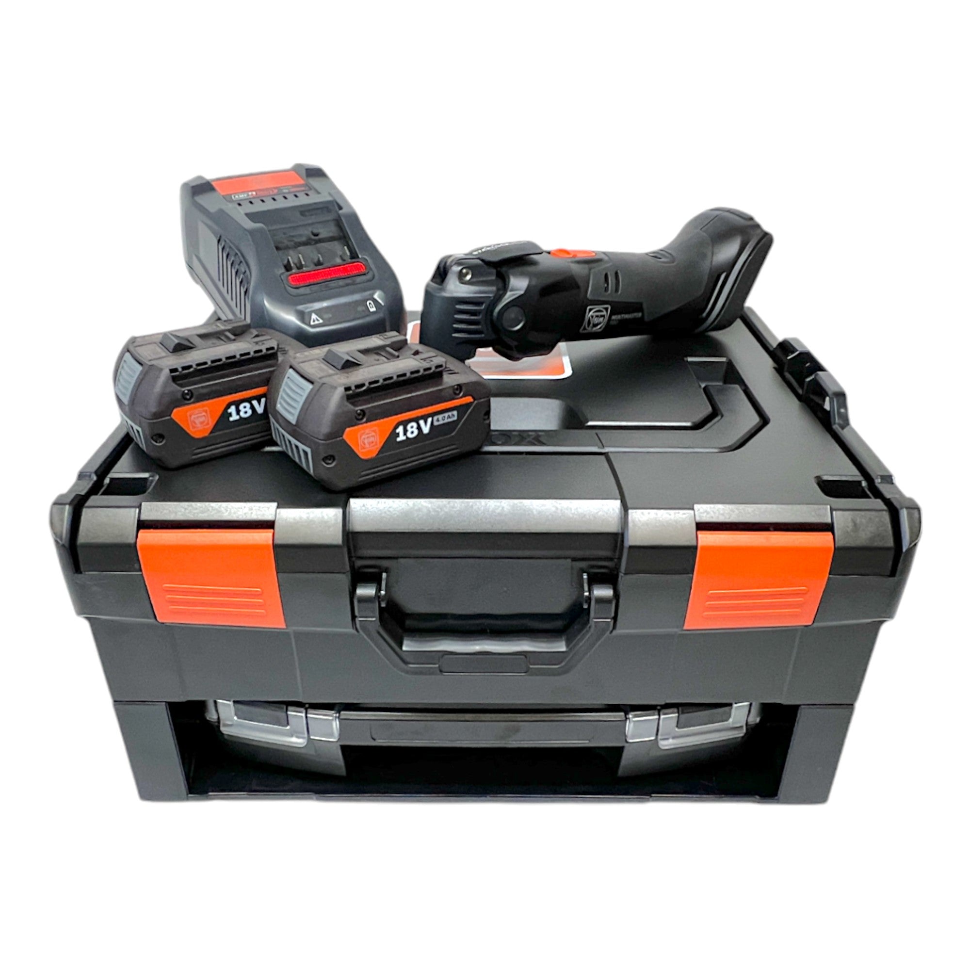 Fein Multimaster AMM 500 Plus AS Akku Multifunktionswerkzeug 18 V Starlock Plus Black Edition 71294261000 2x Akku 4 0 Ah Ladegeraet 33 tlg Zubehoer L Boxx 1 - toolbrothers
