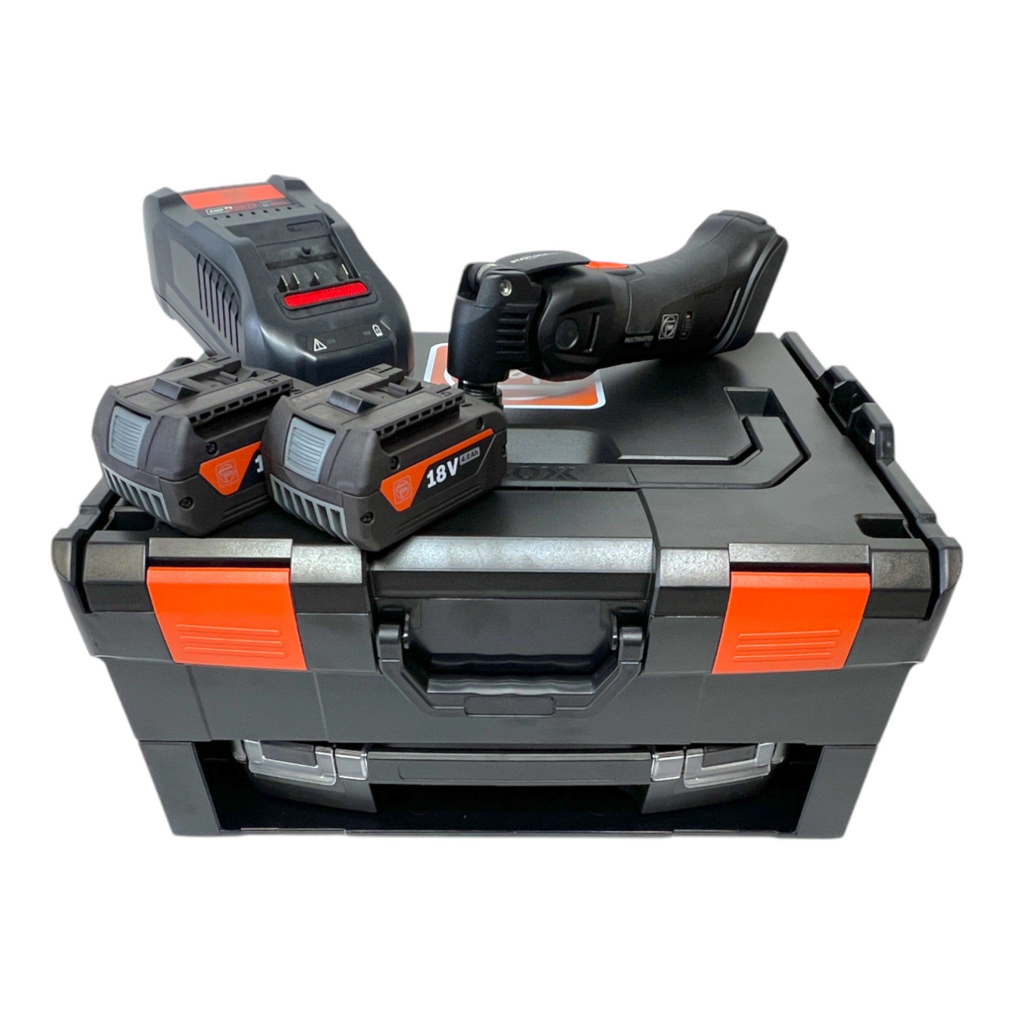 Fein Multimaster AMM 700 MAX AS Akku Multifunktionswerkzeug 18 V Starlock Max Black Edition 71294161000 2x Akku 4 0 Ah Ladegeraet 33 tlg Zubehoer L Boxx 1 - toolbrothers