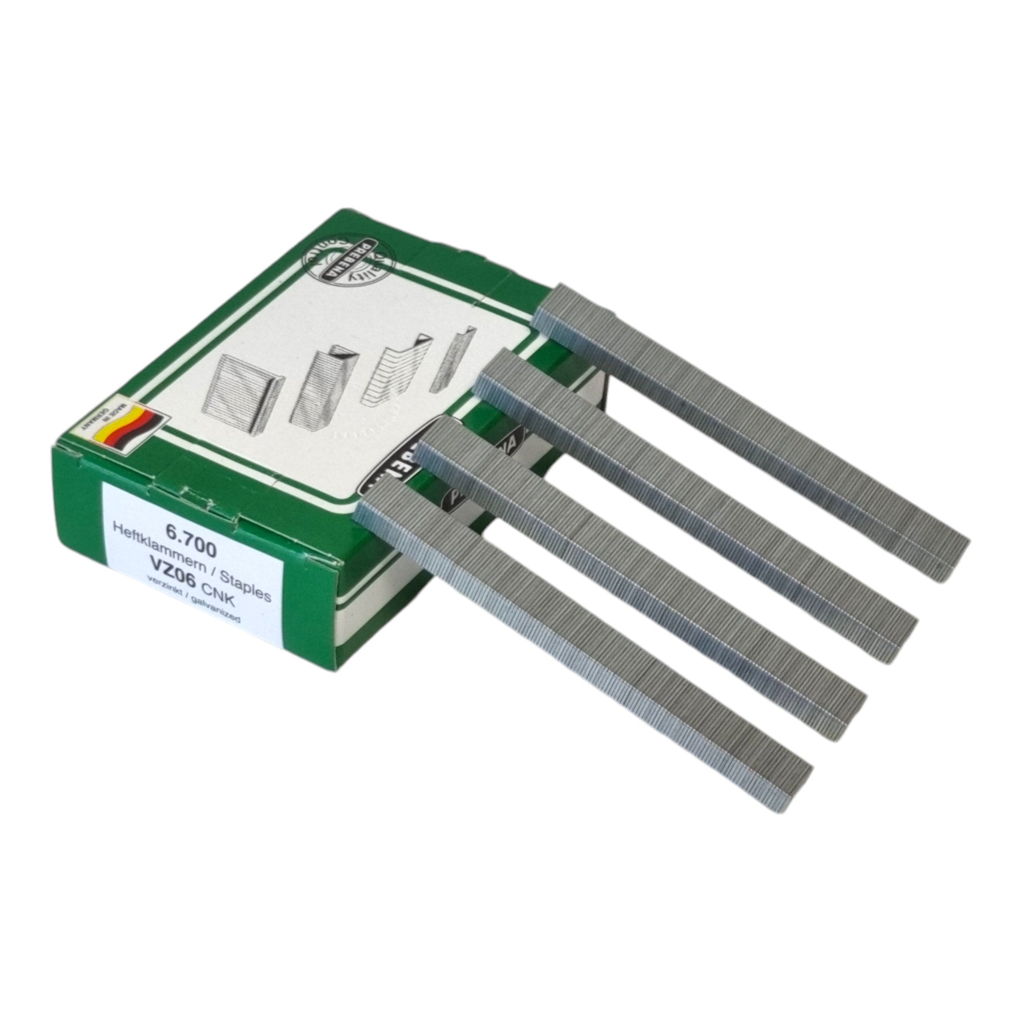 Prebena VZ06CNK Heftklammer 10 5 x 6 mm Typ VZ 6700 Stueck aus Stahl verzinkt 0 - toolbrothers