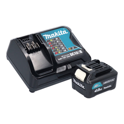 Taladro atornillador a batería Makita DF 332 DSM1E 12 V máx. 35 Nm sin escobillas + 1 batería de 4,0 Ah + cargador + maletín