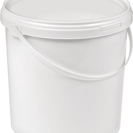 Cubo ( 9000450006 ) 10 l plástico, apto para alimentos blanco Ø 250 mm altura 265 mm