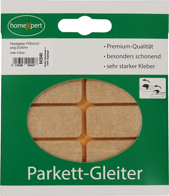 Piedini per parquet Premium ( 3000271032 ) 20 x 40 mm autoadesivi