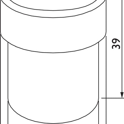 Floor door bumper 3693 TS ( 3000267273 ) Ø 35 mm height 39 mm dowel mounting
