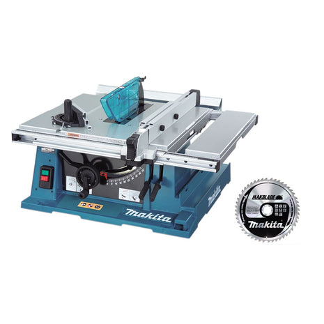 Makita Tischkreissäge 2704 1650 W mit Winkeleinstellung + Sägeblatt 260 mm 40 Zähne + Makita MAKBLADE Kreissägeblatt für Holz 48 Zähne - Toolbrothers