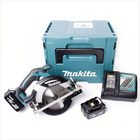 Makita DHS 630 RTJ Akku Handkreissäge 18 V 165 mm + 2x Akku 5,0 Ah + Ladegerät + Makpac - Toolbrothers
