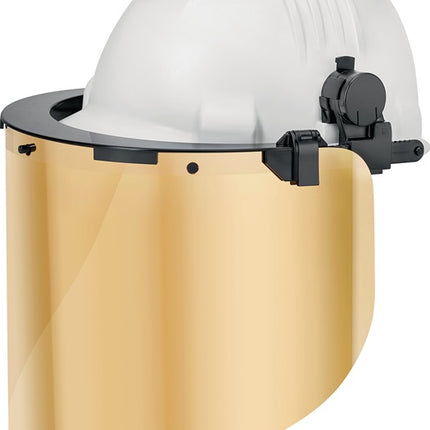 Soporte de plástico para casco Uhlen GFKHH100 ( 4701030112 ) con tapones para Euroslot negro EN 166