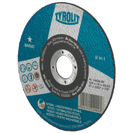 Disco de corte Tyrolit BASIC ( 8000757605 ) D230x2mm agujero recto 22.23 mm